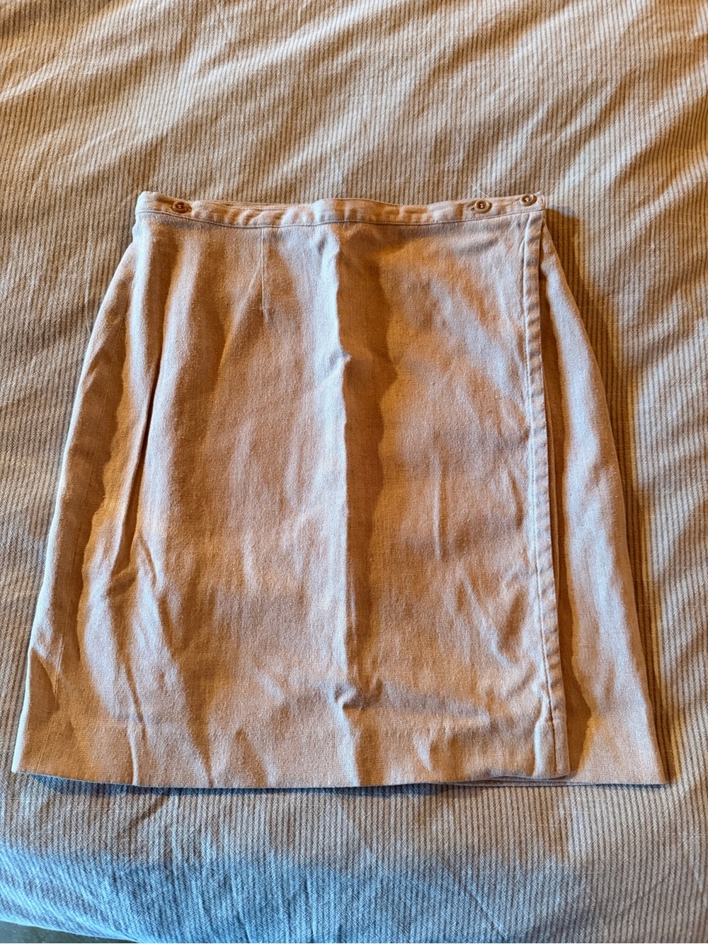 HECHTER Mini Skirt in Light Beige Cotton Blend